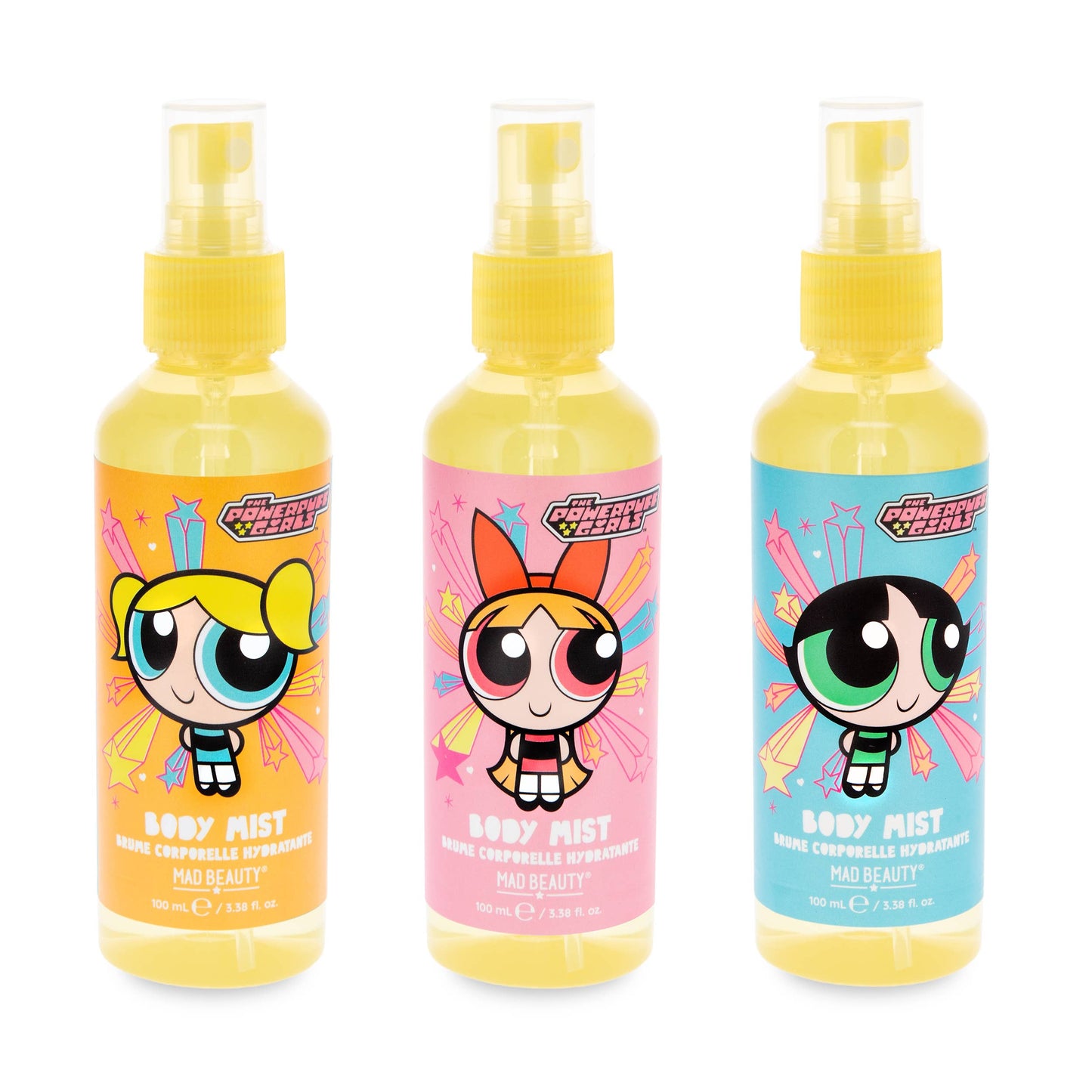 Powerpuff Girls Cartoon Cute Body Mist Trio | Mad Beauty