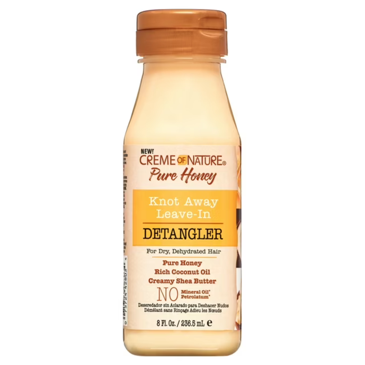 Creme of Nature Pure Honey Knot Away Leave-In Detangler for Dry Dehydrated Hair 8oz