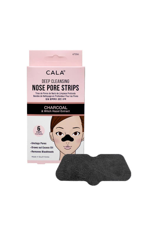 CALA 67206 Charcoal 6pc Nose Pore Strips