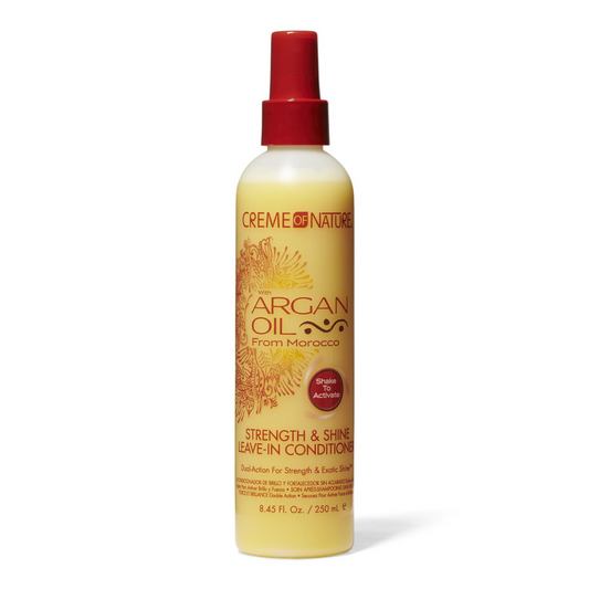 Creme of Nature Certified Natural* Argan Oil from Morocco , Strength & Shine Leave-In Conditioner 8.4oz