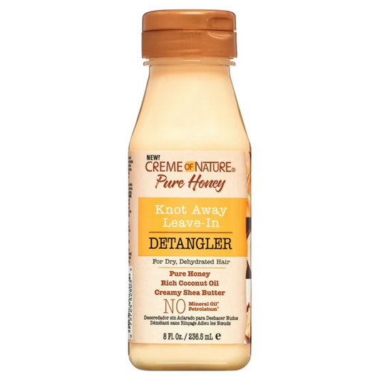 Creme of Nature Pure Honey Knot Away Leave-In Detangler for Dry Dehydrated Hair 8oz