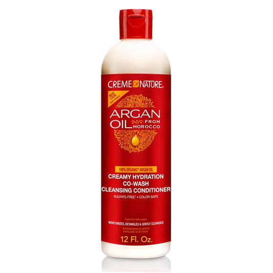 Creme of Nature, Argan Oil from Morocco, Creamy Hydration Co-Wash Cleansing Conditioner 12oz